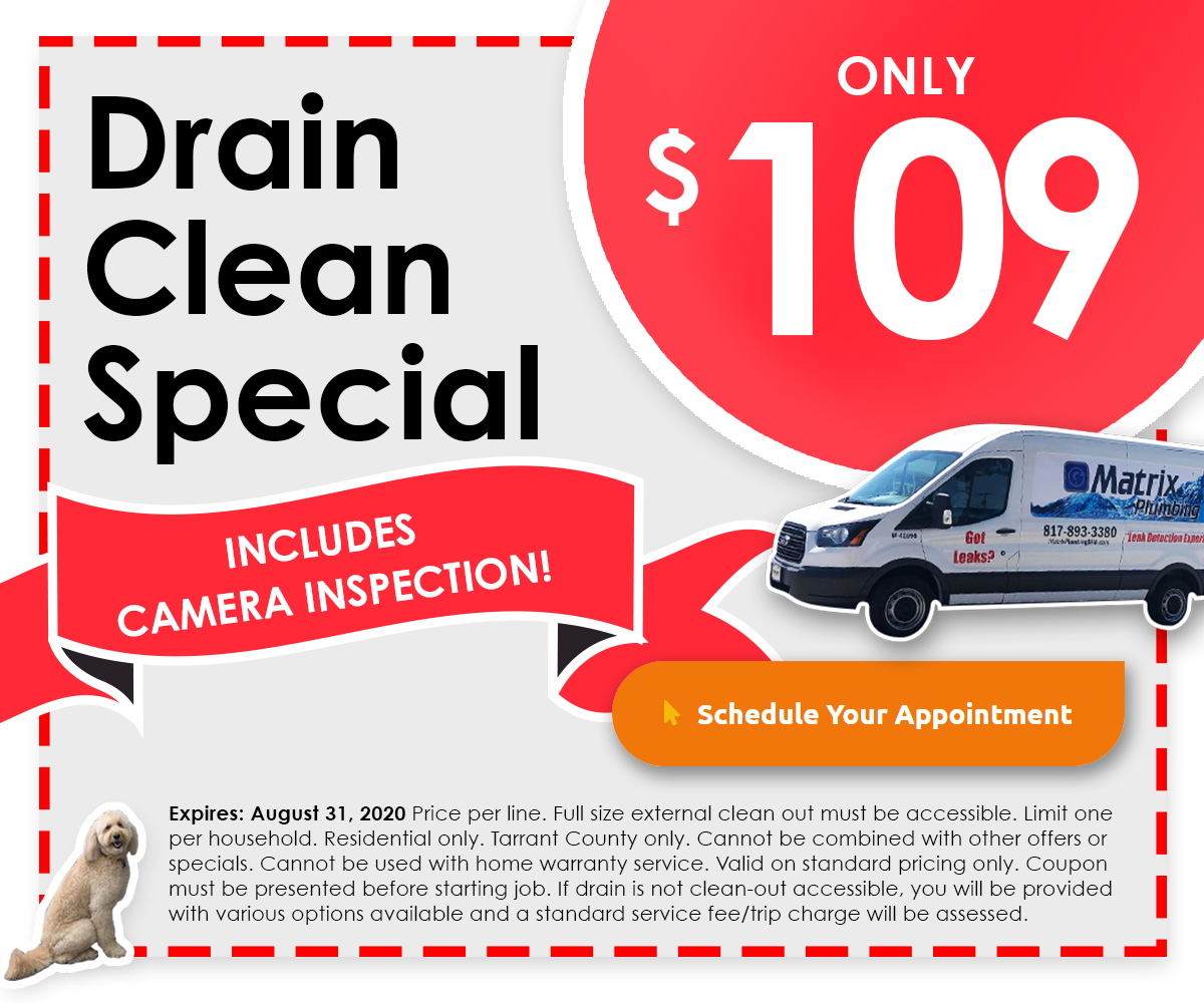 Drain Clean Coupon (Limited Time Offer) Matrix Plumbing